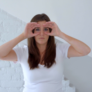 face yoga technique for forehead