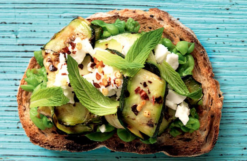 courgette tartine