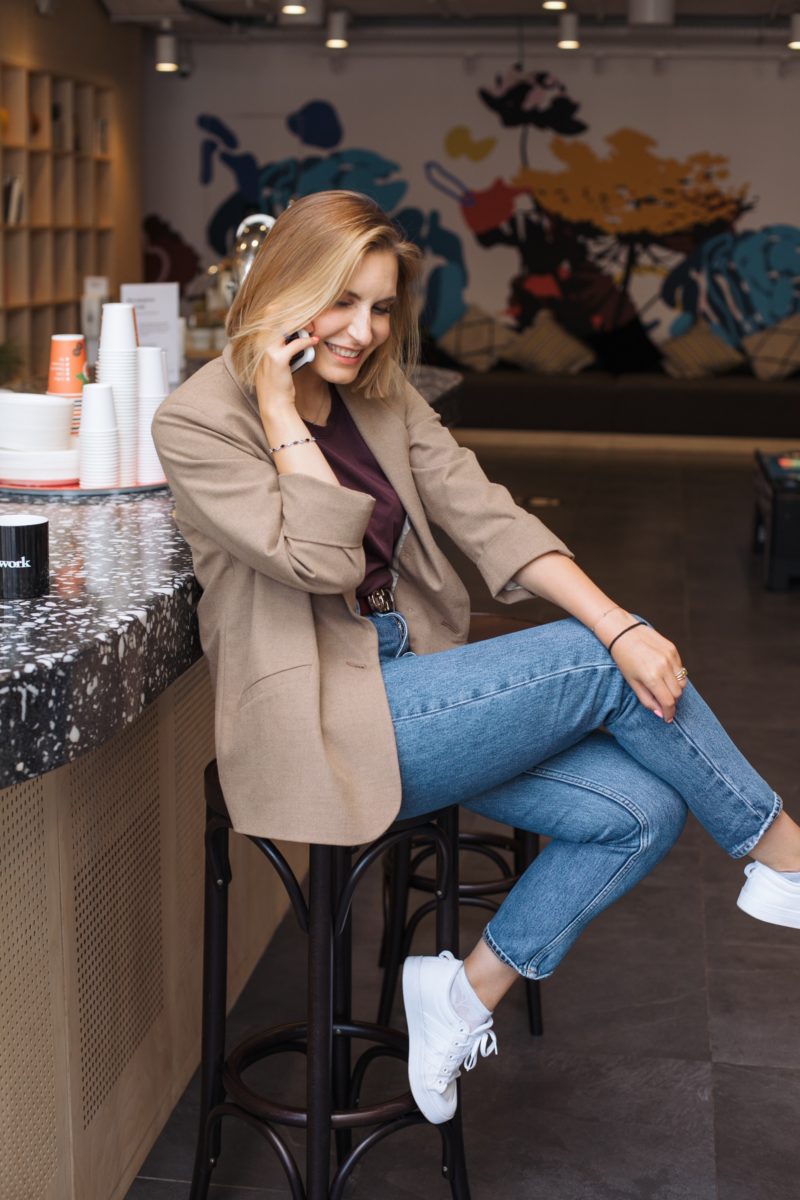 woman on the phone